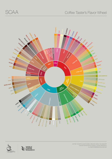 Colorful Coffee Tasting Charts