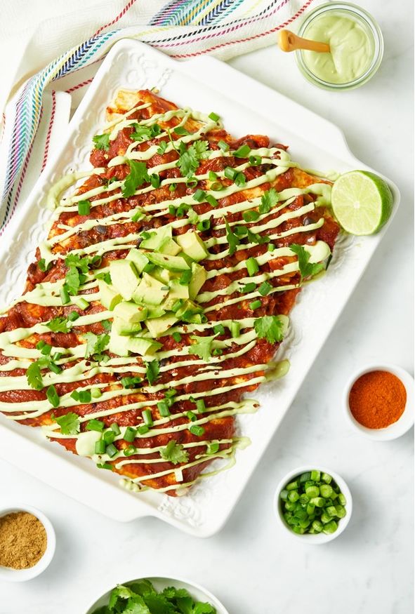 Indulgent Vegan Enchiladas