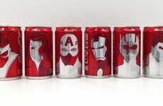 Superhero Cola Cans