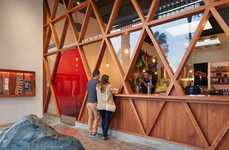 Cross-Hatched Restaurant Facades