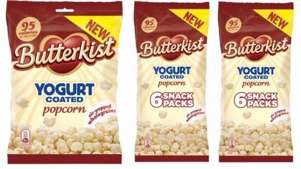 Yogurt-Covered Butter Popcorn