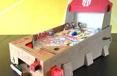 Papercraft Pinball Machines