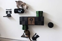 Arcade-Themed Cat Decor Image 6