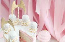 Gilded Champagne Cakes