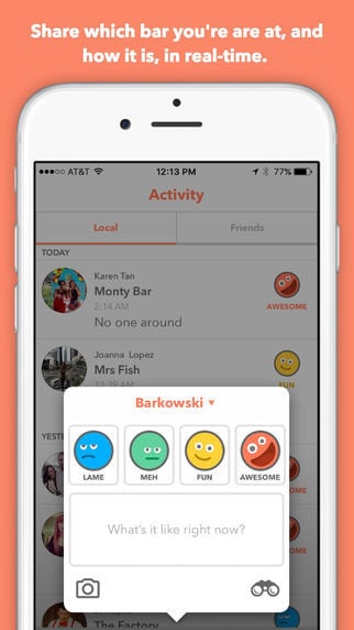 Nightlife Vibe-Rating Apps