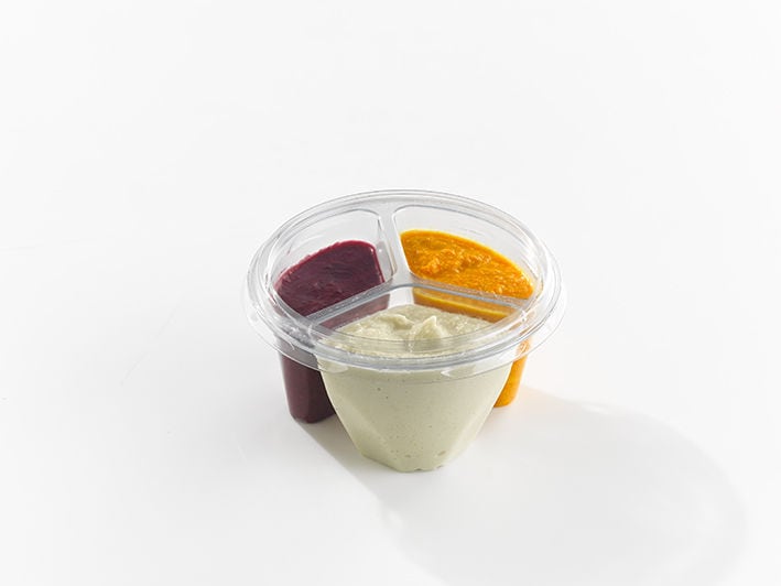 Three-In-One Dip Containers