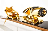 Luxurious Gold-Plated Skis Image 3