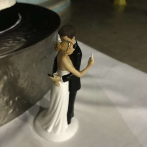 Smartphone-Obsessed Cake Toppers