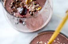 Cherry Chocolate Chai Drinks