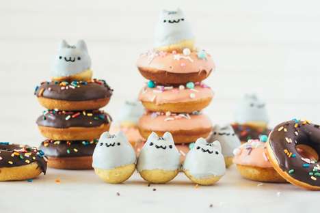 Cartoon Cat Donuts