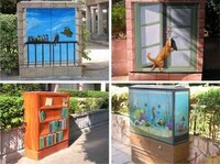 3-D Art Transforms Buildings-Graffiti and Sidewalk art Image 4