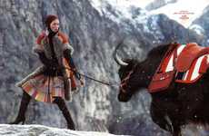Snowy Mountain Fashion Ads