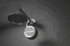 Sleek Shower Hook Speakers