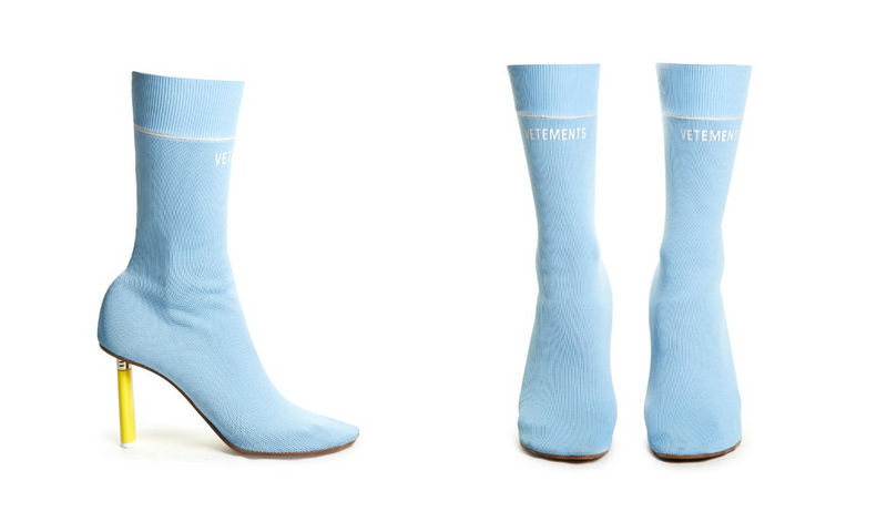 Lighter-Heeled Sock Ankle Boots