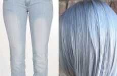 Blue Denim Hair