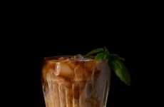 Basil Iced Coffee Beverages