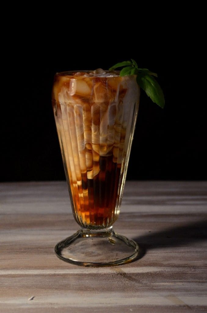 Basil Iced Coffee Beverages