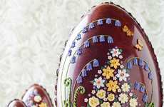 Flower-Adorned Easter Eggs