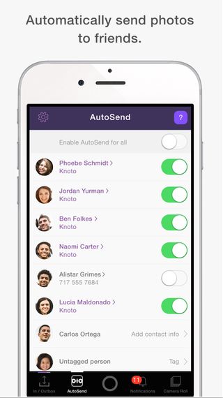 Proactive Photo Sharing Apps