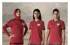 Hijab-Integrated Soccer Jerseys