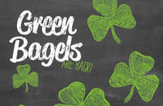 Shamrock-Colored Bagels