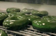 Festive Green Donuts