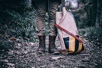 Rolltop Leather Rucksacks Image 3