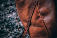 Rolltop Leather Rucksacks Image 5