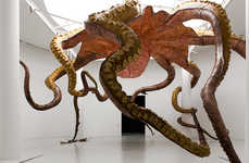 Gargantuan Marine Ceiling Sculptures