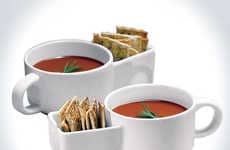 Cracker-Holding Soup Bowls