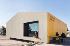 Wall-Integrated Cafe Seating