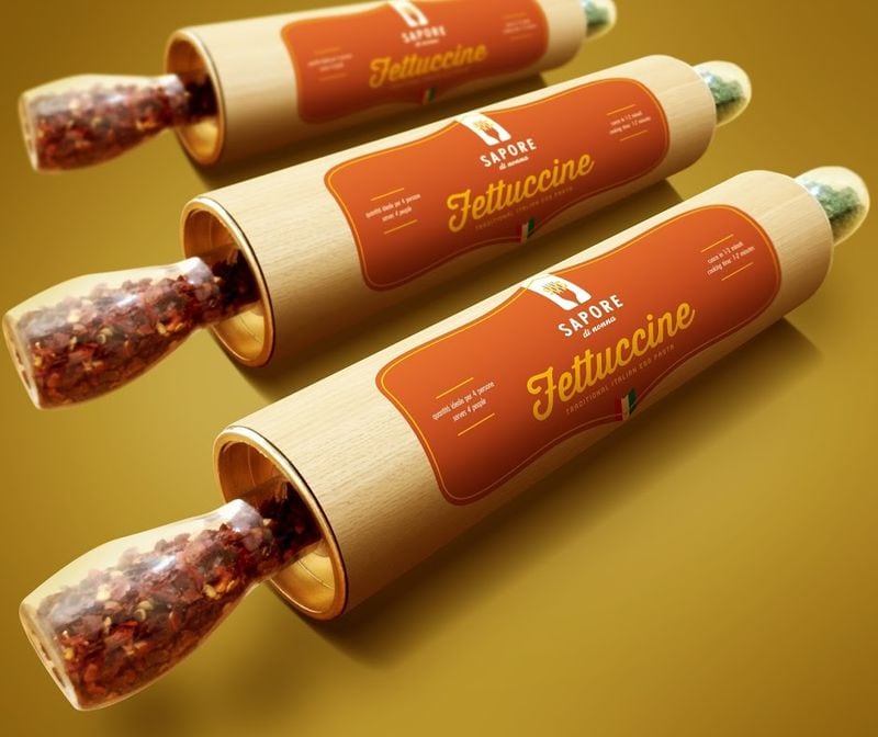 Rolling Pin Pasta Packaging