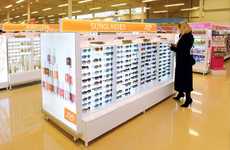 Sterile Sunglasses Displays
