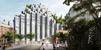 Pixelated Residential Buildings Image 4