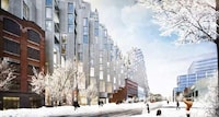 Pixelated Residential Buildings Image 5