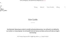 Numberless Lingerie Sizing Systems