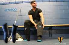 Impact-Absorbing Shin Pads