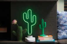 Neon Cactus Lamps
