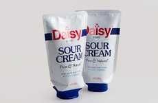 Squeezable Sour Cream Tubes