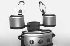 Three-Pot Slow Cookers