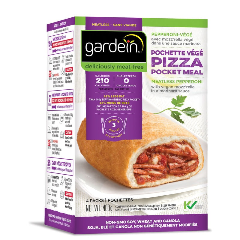 Meatless Pepperoni Pizza Pockets