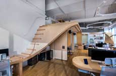 Ribbon-Like Wood Tables