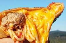 Fried Spaghetti Burritos