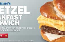Pretzel-Based Breakfast Sandwiches