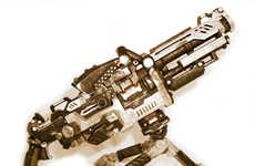 DIY Foam-Shooting Machine Guns