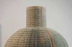 Vases Made From Recycled Books