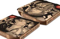 Superhero-Branded Pizza Boxes