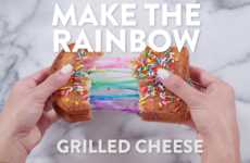 Rainbow Grilled Cheese Sandwiches