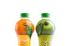 Fruit-Topped Juice Bottles