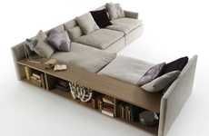 Bookcase-Embedded Sofas